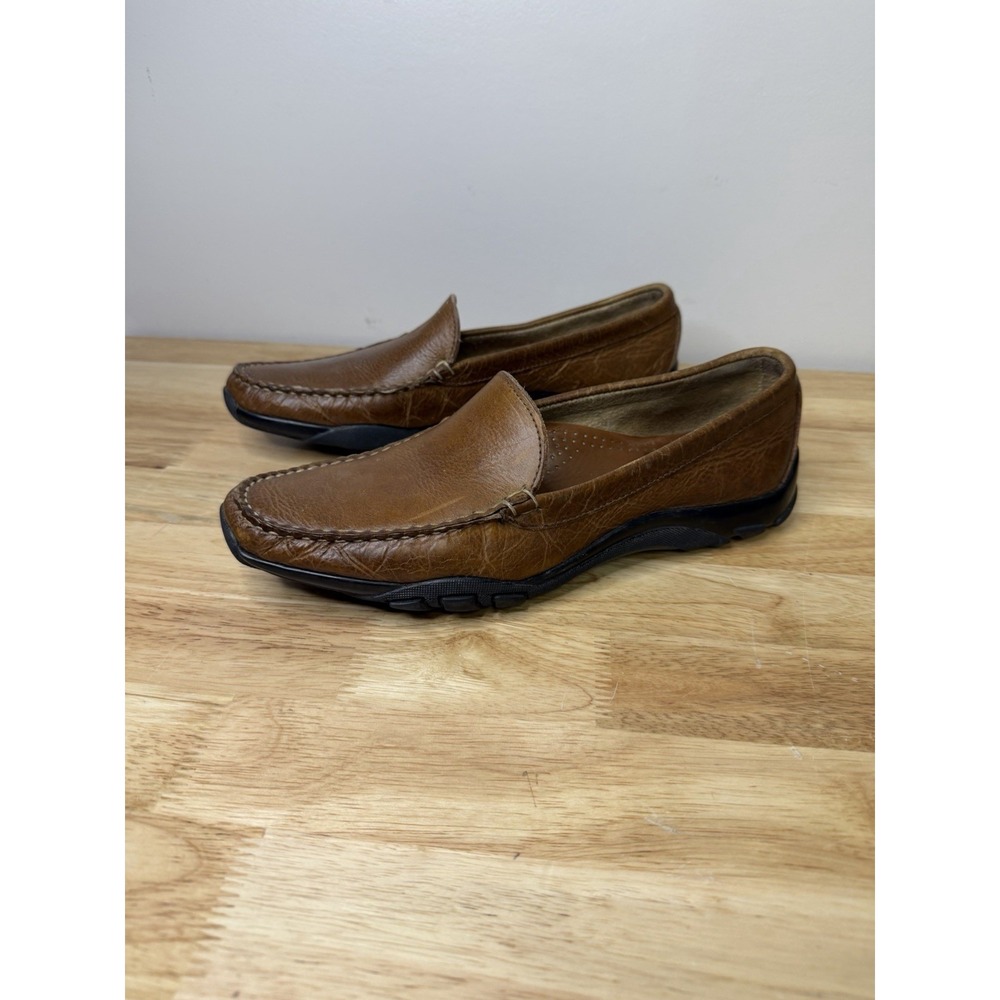 Men's AE By Allen Edmonds Eldorado Brown Leather Loafers Size 9 E Slip On Driver